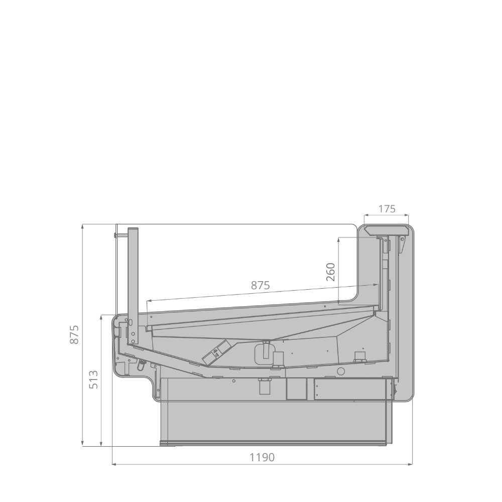 Холодильная витрина рыба на льду Brandford AURORA SQ 125 SELF
